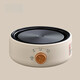 Tuojin imported high-quality electric stove from Japan, household tea-making stove, small induction stove, warm tea heating, warm tea stove, silent electric ceramic, digital display, off-white + rhyme_side handle pot_550ML