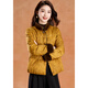 Kebel Chinese style fur stitching warm coat women's winter new style Hongyun high-end light luxury down jacket yellow M
