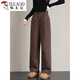 Woodpecker straight down pants women's outer wear winter 2025 new thickened brown mother's cold and windproof northeastern cotton pants for the elderly card color one size fits all 2685-95Jin Jin equals 0.5 kg