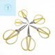 Shushe gold scissors household dragon and phoenix stainless steel scissors wedding retro opening ribbon cutting golden thread cutting scissors No. 1 dragon and phoenix scissors with free tassels
