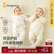 Tongtai Newborn Baby Jumpsuit Autumn and Winter Warm Baby Clothes Newborn Pure Cotton Butterfly Harness Yellow 59cm