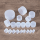 Yunjin Whole House Customized British External Thread Plastic Protective Sleeve White Plastic Pipe Cap Non-standard Customized Thread Protective Pipe Sleeve Semi-Permeable H-G1/8 (100 pcs)