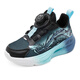 BOBDOG Children's Shoes Boys' Sports Shoes 2026 Spring New Rotating Button Boys Running Shoes Children's Shoes Women Black/Water Moon Blue 28 Suitable for Feet Length 17.0CM