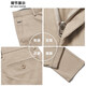 Sieben Wolf Casual Hosen für Männer im Sommer atmungsaktiven Pendlergeschäftsmode Straight Hosen lose Hosen Herrenhosen [vier Jahreszeiten] 701 (Khaki) -2.0 Verbessertes Modell 28