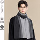 JIUMU men's scarf-like winter thickened warm scarf for boyfriend and elders gift box gray-gift box