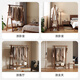 Ouyilang solid wood floor-standing coat rack bedroom household coat rack vertical simple indoor wooden clothes drying rack