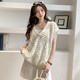 Ives (ITISF4) lazy temperament vest spring and summer loose and chic sleeveless vest stacked vest jacket white one size