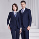 Professional suits for men and women, formal jackets, sales department sales work clothes, 4S store work clothes, bank suits, men - light gray jacket + trousers 2XL