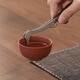 Lion Aokang tea clip metal non-slip tea cup clip tweezers to take tea leaves tea ceremony tea set tea clip household high-end tea set accessories stainless steel tea cup clip 1 solid wood handle non-slip and durable