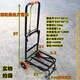 Funafen hand-drawn cart, household folding pull truck, small pull cart, convenient trailer luggage cart, lightweight trolley, shopping cart, large 4-wheel stainless steel load-bearing 200 Jin Jin is equal to 0.5 kg