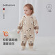 Babylove clearance baby jumpsuit autumn and winter men's and women's baby pajamas half velvet soft romper plush clothes