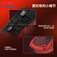 Li Ning (LI-NING) children's sports shoes, running shoes for men, middle and large children, 6-12 years old, teenagers and children's shoes, New Year's model red shock-absorbing children's shoes, red flame red/black New Year's color matching - the same style in supermarkets 38