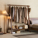 Ouyilang solid wood floor-standing coat rack bedroom household coat rack vertical simple indoor wooden clothes drying rack