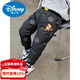 Disney boys' thickened down pants 2026 winter new children's cotton pants for boys and girls Northeast outer wear three-proof plus fleece pants beige 90 cm