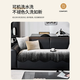 MUJI sofa cushions are suitable for all seasons, non-slip sofa cushions, special leather sofa cushions, Chenille Lawrence sofa cushions, special-shaped quicksand-black, soft and comfortable, non-slip and wear-resistant, suitable for all seasons, 70*210cm (three people)