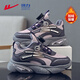 Warrior Girls' Cotton Shoes Winter Velvet Sports Shoes Boys' Warm and Comfortable Casual Shoes WZ-C277L Dark Purple/Light Purple 33