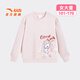 ANTA Children's Sweater Women's and Children's Clothing 2026 Spring New Year's Style Plus Velvet Warm Year of the Horse Red Skin Warm Velvet Pullover Lychee Pink-3 140