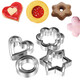 Jingxianju Cookie Mold Star Mold Press Cookie Baking Love Fruit Five-Pointed Star Abrasive Model Cake Flower 12-piece Set Cookie Mold