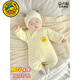G.duck little yellow duck newborn baby clothes winter cotton coat 0 to March 6 quilted thickened winter type a winter jumpsuit H841 teacup rabbit butterfly clothing yellow 36cm 59 yards 7-12Jin Jin is equal to 0.5 kg
