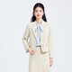 Light workplace formal women's suit, college student teacher interview wear, small suit, professional attire, suit jacket, skirt, black jacket + 2108# white shirt + skirt M