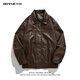 Leather jacket BOYUE silk jump color PU leather jacket machine autumn and winter handsome feeling blue black M