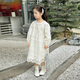Tutu Little Elephant Girls Dress 24 Spring and Autumn Western Style Children's Fairy Dress Lace Jacquard Puff Sleeve Princess Dress Apricot 120