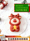 Qiao Bo Lai Christmas Elk Dessert Silicone Mold Baking Chocolate French Mousse Cake Cute Food Grade Mold Lollipop Sticks 100 Pack