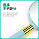 Mirror hand-held European retro handle cosmetic mirror hand-held beauty salon simple mirror portable tattoo supplies tools rechargeable three-tone light-green