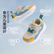 Minibala children's shoes, children's light shoes, spring new sports mesh shoes for boys and girls, baby wear-resistant cushioning running shoes, coffee blue, size 23, suitable for feet 13.2-13.7cm long