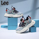 Lee children's shoes spring new all-match casual shoes boys sports comfortable sneakers dad shoes girls 50% off rice blue 36 recommended foot length 219mm
