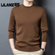 Lilang casual middle-aged men's new knitted wool sweater autumn and winter round neck pullover long-sleeved sweater versatile bottoming dad big red 14XL (130) 190 (recommended 185-200Jin Jin equals 0.5 kg)