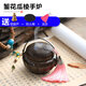 Shantou Lincun retro copper hand warmer household incense charcoal stove sunken sandalwood stove chisel flower melon edge hand warmer