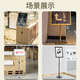 Maxio signage stainless steel display stand vertical signage billboard water sign conference hall shopping mall guide sign A4 silver right angle