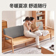 Made in Tokyo, Hokkaido solid wood sofa, small living room fabric sofa, FAS grade oak, environmentally friendly water-based paint 2.1m