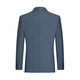 Qi brand suit suit men's spring and summer new stand-up collar shoulder pad suit tunic suit wool suit 1070 127C71070-grey blue 46 (170)