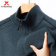 KBXNG Jinba Business Men's Wool Thickened Knitted Sweater Fall and Winter Style Stand Collar Zipper Casual and Versatile Business Men's Wear Alpine Green 3XL 185/56