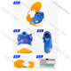 YONEX (YONEX) new product yy children's badminton shoes AERUS3JR A3JR shock-absorbing and anti-slip yy AERUS3JR blue children 32 32_185MM