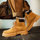Luxus-High-End-Martin-Stiefel für Männer im Herbst- und Winter mittel- und hoch gelben Stiefeln sowie Samtwärme und hochhöhenverstärkende Sportarten und lässige Retro-Männerstiefel Gelb [Marke Martin Boots] 39