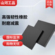 Shanhe Industrial Rubber Shock-proof Block Square Shock-Absorbing Pad Machinery Industrial Buffer Thickened Rubber Pad Wear-Resistant Rubber Plate 200*200*50mm Thick