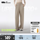 蕉下（beneunder）休闲裤女装高腰夏季宽松显瘦裤子阔腿防晒裤AL844 漠北咖 M