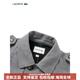 鳄鱼（LACOSTE）法国鳄鱼男装25秋季新款格纹不对称风衣外套BH9063 6PK/灰色格纹 S 46