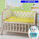 Crib solid wood baby multi-functional electric cradle bed smart newborn automatic sleeping basket spliced large bed electric version + crown five-piece set free mosquito net