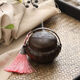 Shantou Lincun retro copper hand warmer household incense charcoal stove sunken sandalwood stove chisel flower melon edge hand warmer