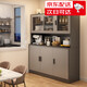 Sideboard light luxury wall-mounted integrated living room tea bar machine wine cabinet new locker home floor-standing multi-functional storage 2025 new 100cm Italian light luxury gray