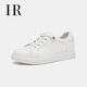 HR Helena women's shoes 2026 spring new fashion versatile commuter sneakers casual and comfortable genuine leather white shoes white 35
