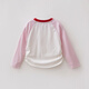 MARC&JANIE Marc & Jane Nautical Movement Girls Contrast Color Smocked T-shirt Children's Tops 2026 Spring New Style 560160 Hibiscus Pink 160 cm (recommended height 151-160cm)