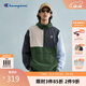 Champion Champion Couple Jacket Men's Jacket Trendy Brand American Contrast Color Hooded Retro Outdoor Women Dark Green Splicing L