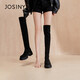 Zhuoshini over-the-knee boots 2025 new style beautiful boots Yujie high boots autumn and winter elastic boots black 37