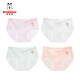 BOBDOG girls children's ice silk underwear summer thin antibacterial breathable children's seamless girls briefs shorts 4 packs 88038 (10A4 packs) 140 2XL 45-55Jin Jin is equal to 0.5 kg