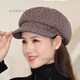 Changyin knitted hat for women in autumn and winter, middle-aged and elderly woolen peaked cap thickened and warm for the elderly, grandma and mother, cold-proof hat, brown_one size